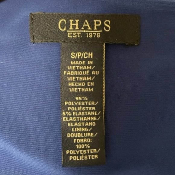 CHAPS by Ralph Lauren - Royal Blue Dress Size Small - Picture 2 of 2